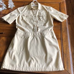 Jcrew shirt dress 100 percent cotton